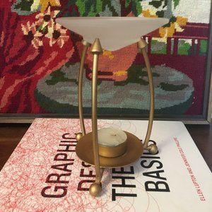 Glass and Bronze Potpourri Burner